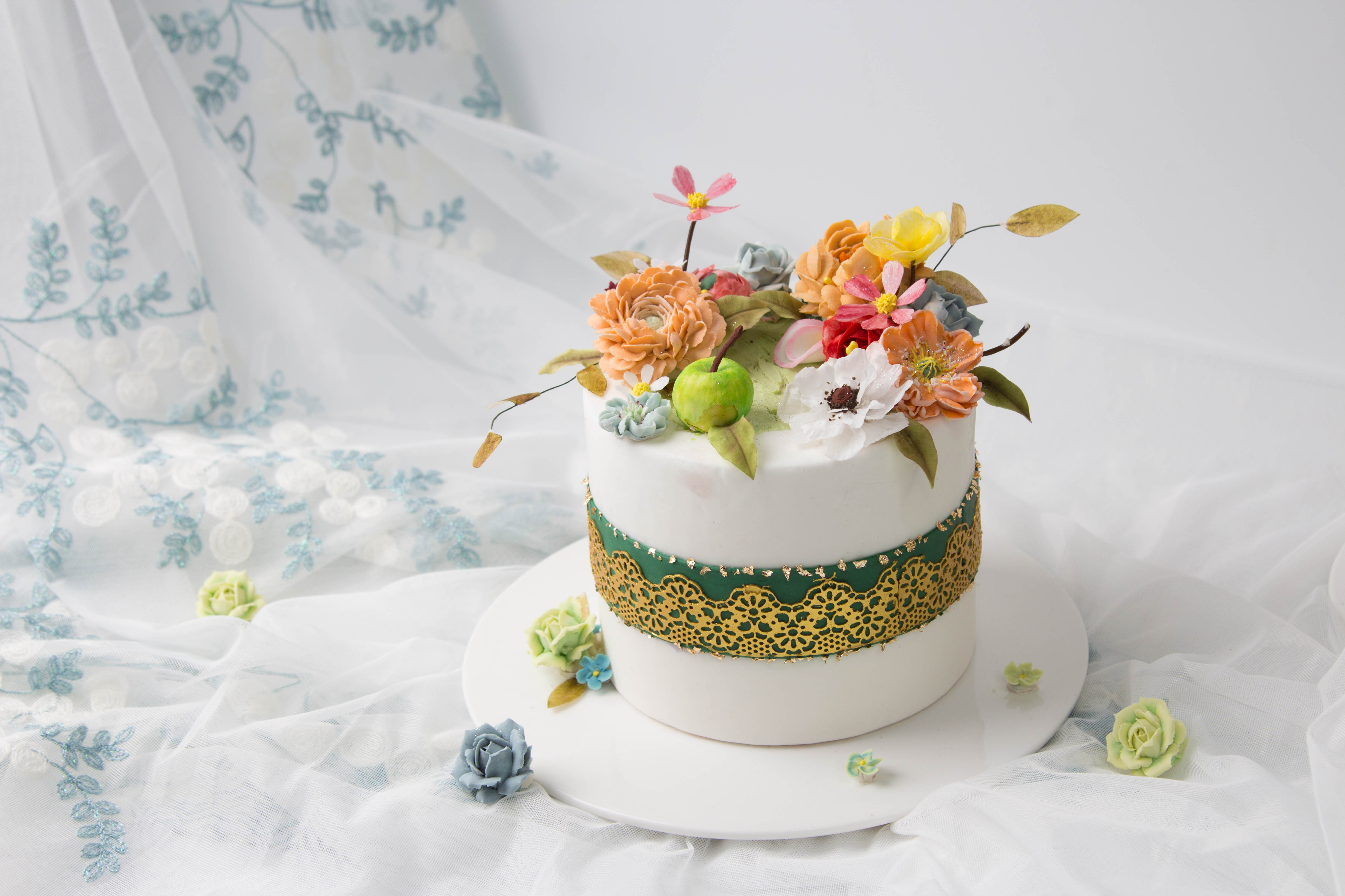 韩裱花卉蛋糕3